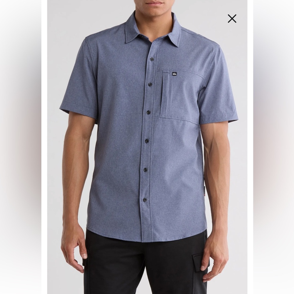 Quiksilver Beckham Short Sleeve Button Down Shirt